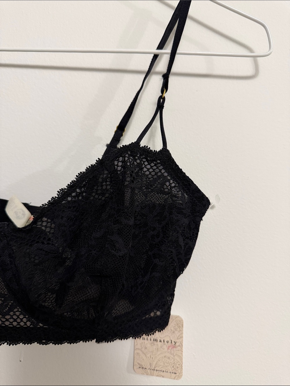 Lace Underwire Bralette in Black - Women Intimates
